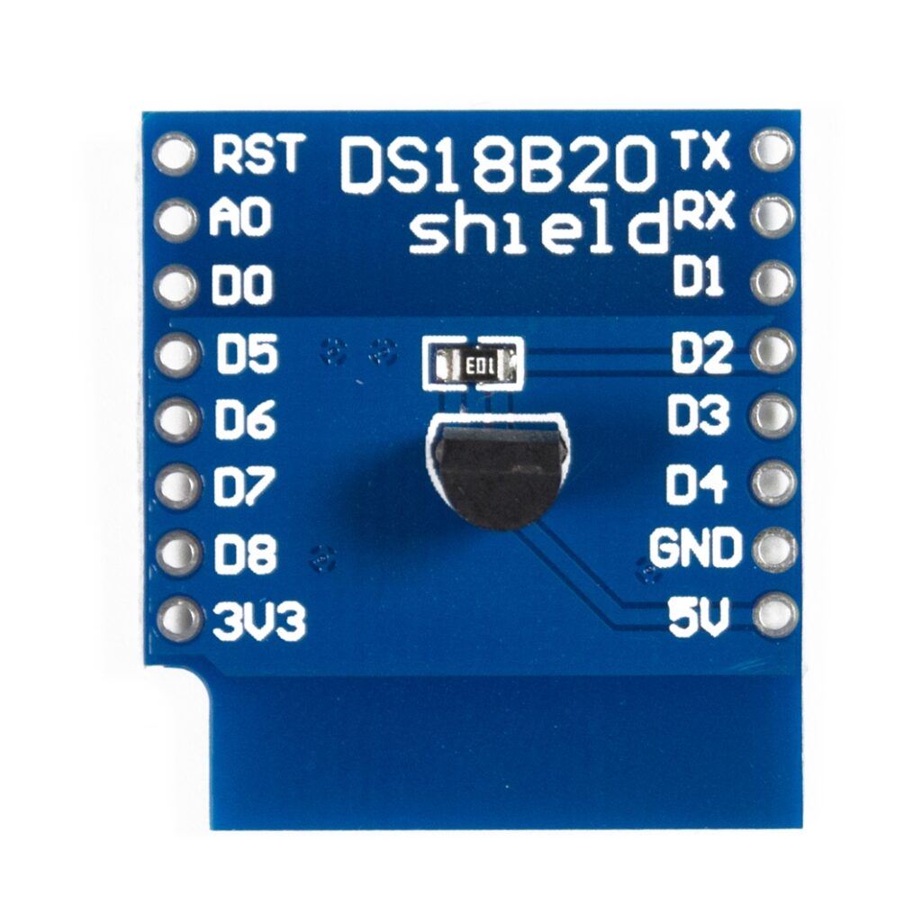 Шильд датчик температуры DS18b20 для WeMos D1 Mini shield