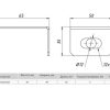 Держатель потолочный для лотков 50х65х35 мм (1,5 мм) EKF dp6070 i-06-02_1